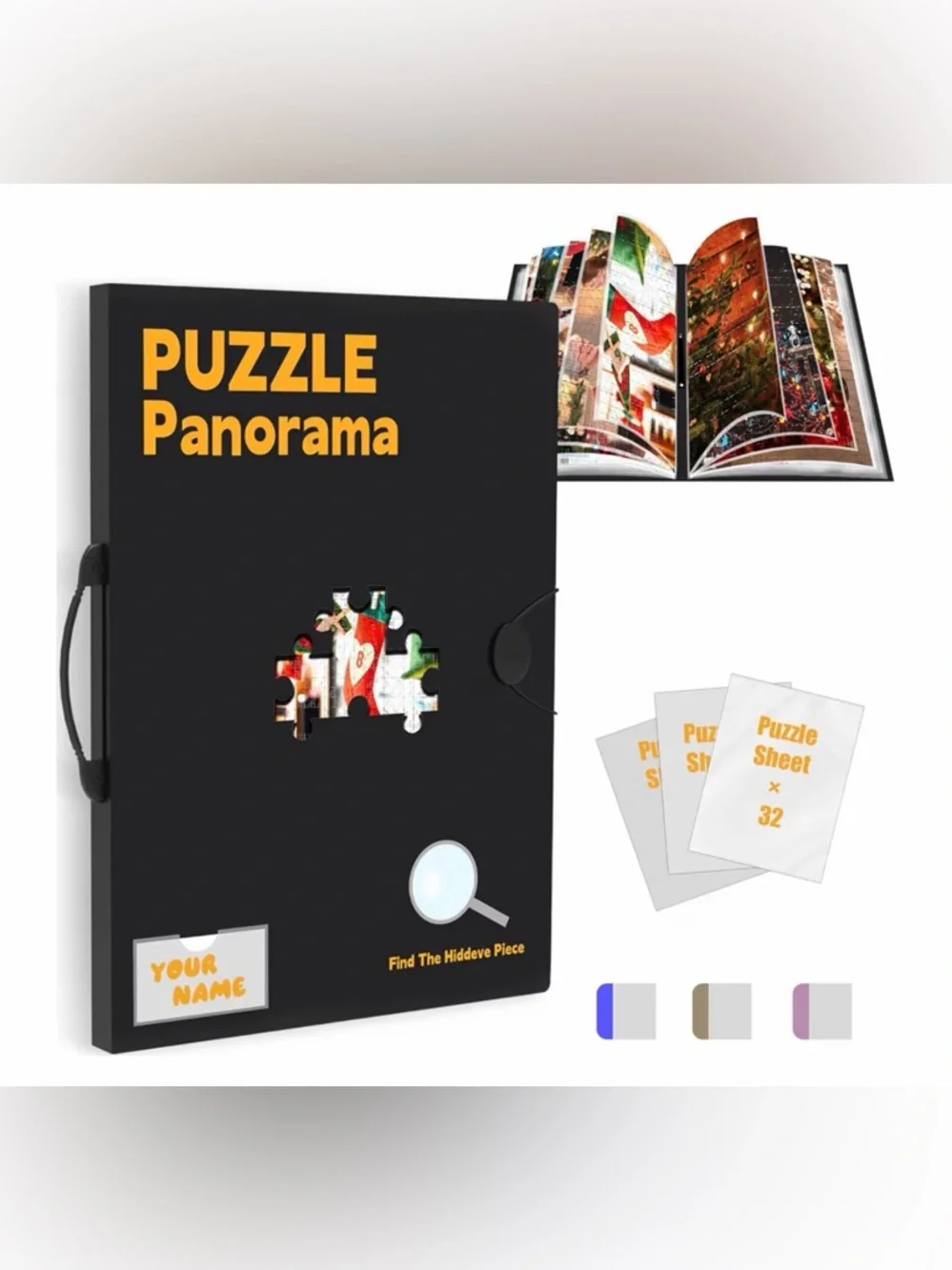 Panorama Puzzle Gift Set | Family Activity | Unique Jigsaw Puzzle